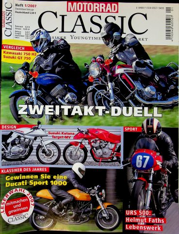 Deckblatt Motorrad Classic (01/2007)